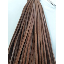 Шнур шкіра коричневий коньяк тип U0403